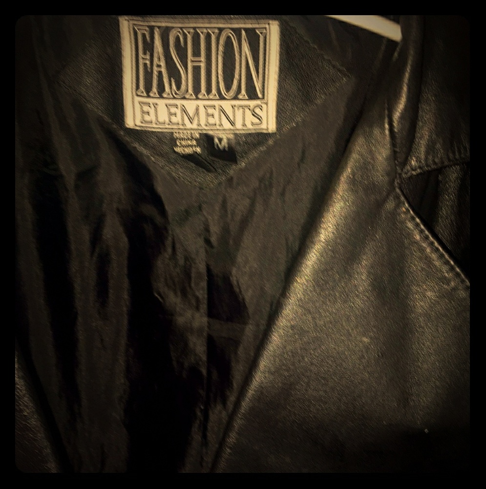 Women's leather jacket size M